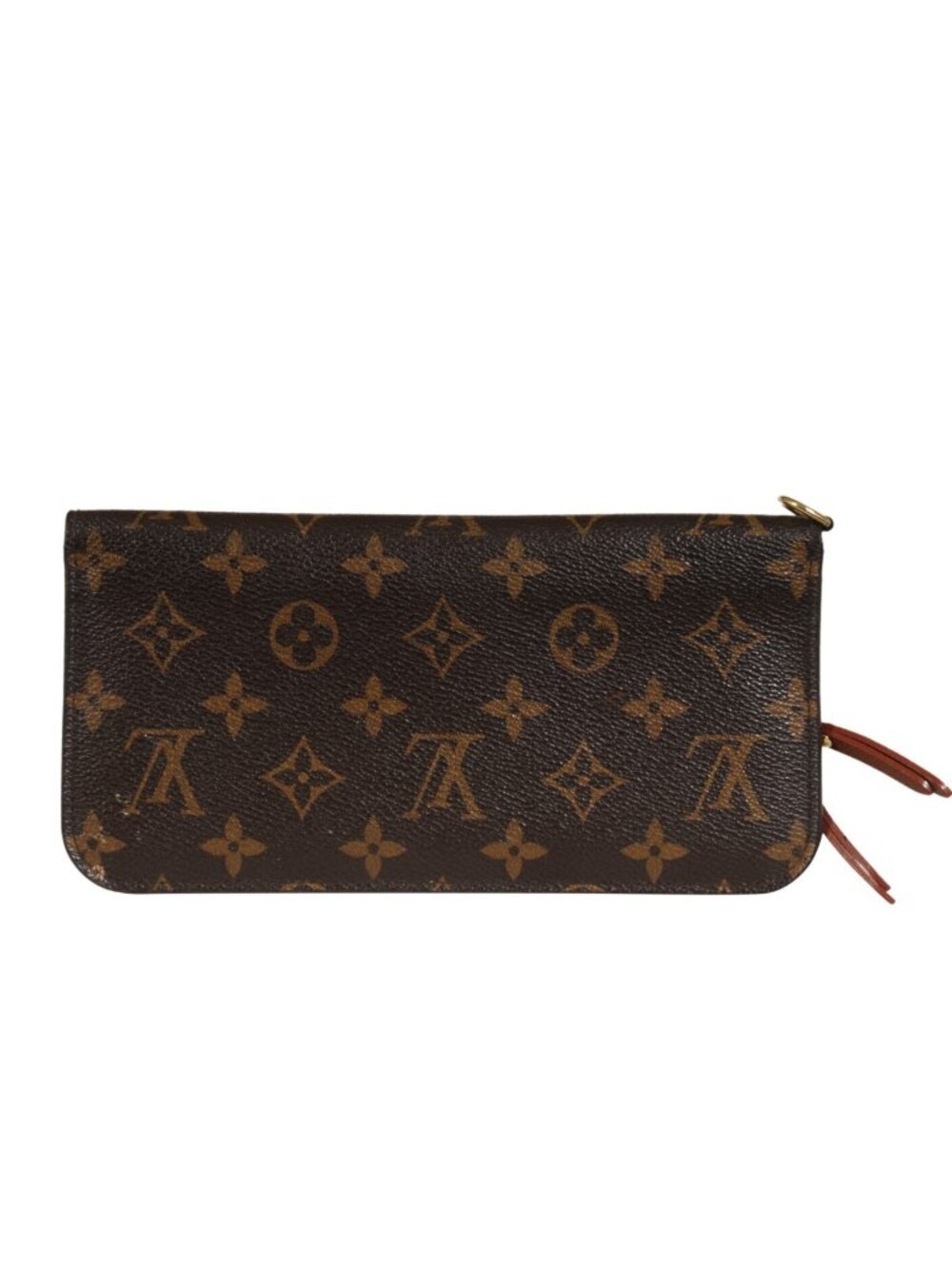 Louis Vuitton Ikat Wallet Brown Lv Logo Monogram Zip Long Card Holder